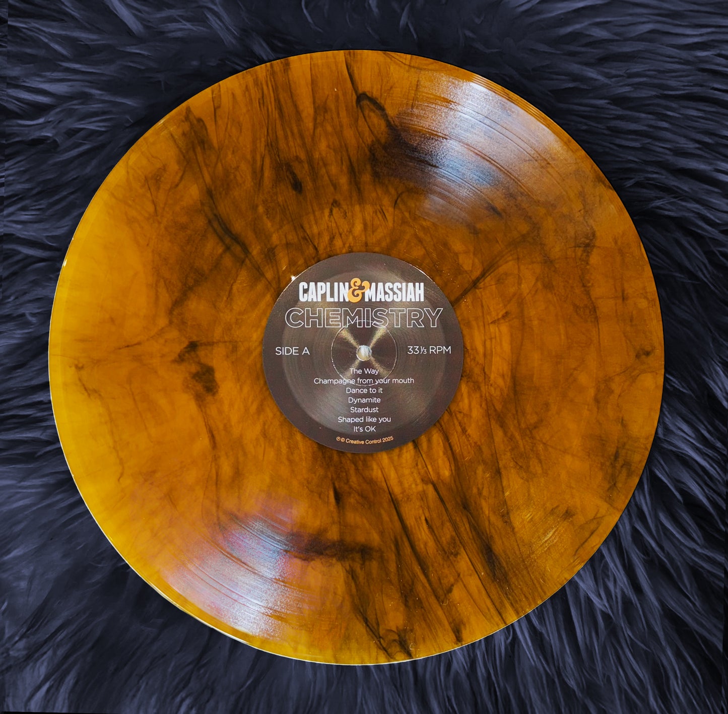 Chemistry vinyl album — translucent LP in gatefold sleeve